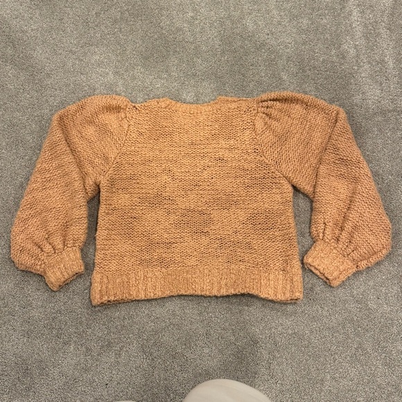 ULLA JOHNSON Isolde Puff Sleeve Pullover Sweater - Rose Pink - Size Small EUC - Picture 8 of 9